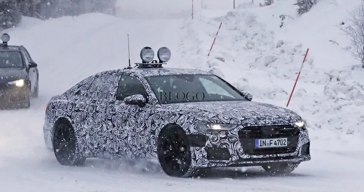 Audi A6 2018: foto spia sulla neve