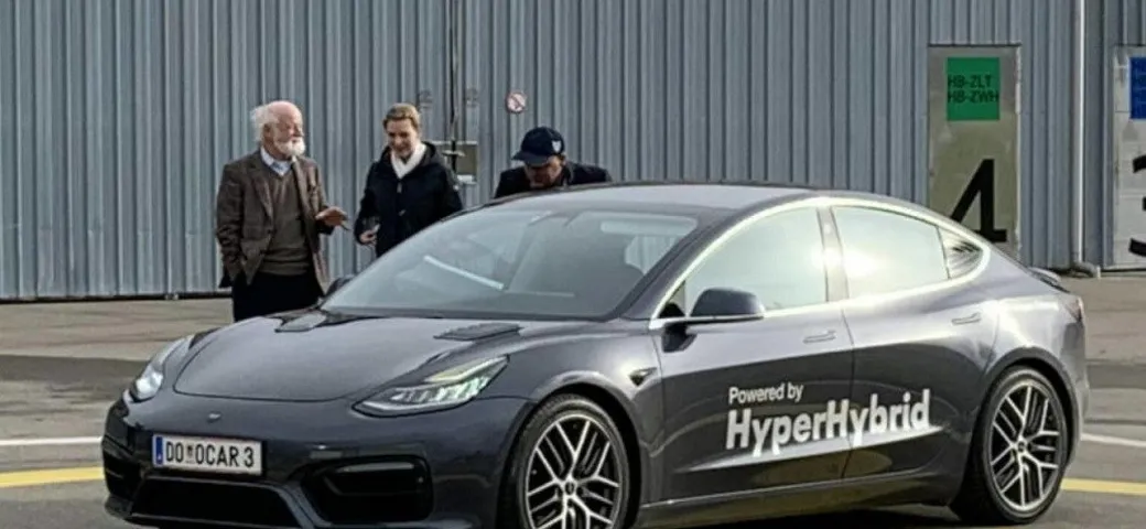 Tesla Model 3 HyperHybrid Mark 2: l'ibrida da 50 km con 1 litro
