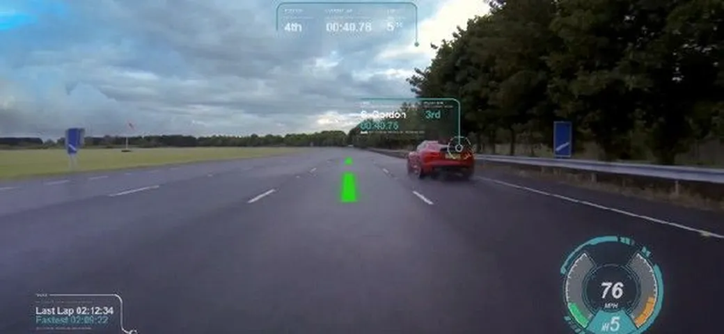 Jaguar Virtual Widescreen, il prototipo di un parabrezza virtuale