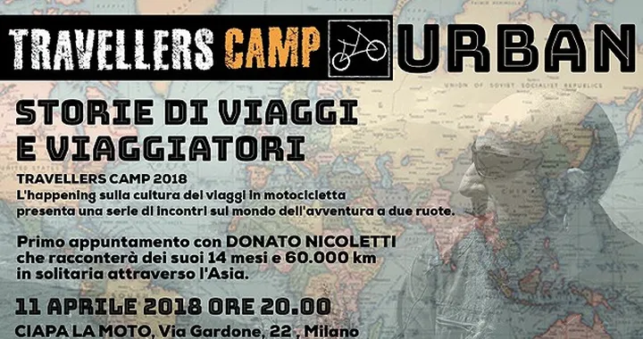 Travellers Camp Urban: primo appuntamento 11 aprile al Ciapa La Moto di Milano