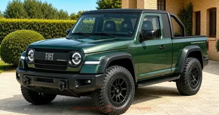 Fiat Campagnola Pickup: il render immagina il ritorno del fuoristrada italiano in chiave moderna