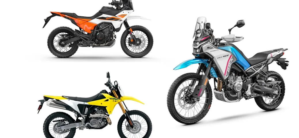 Confronto tra CFMOTO 450 Ibex, KTM 390 Adventure R e Suzuki DR-Z4S: quale scegliere?