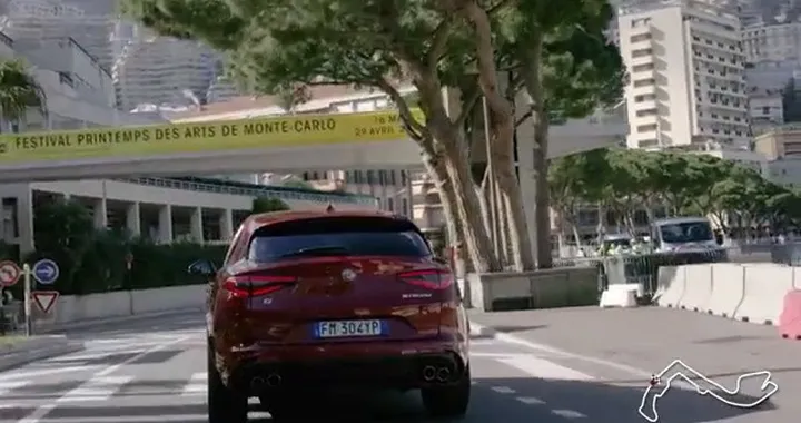 Charles Leclerc - Giro di pista a Montecarlo su Stelvio Quadrifoglio