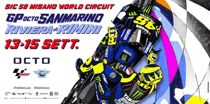 GP di Misano, Aldo Drudi dedica il poster a Valentino Rossi
