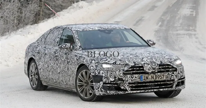 Audi A8: foto spia sulla neve