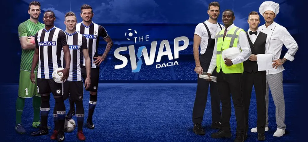 Dacia, The Swap: scambio di ruoli tra giocatori e lavoratori