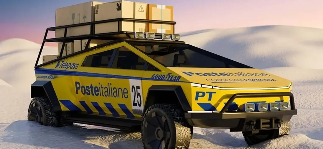 Tesla Cybertruck: ecco la versione di Garage Italia per Poste Italiane