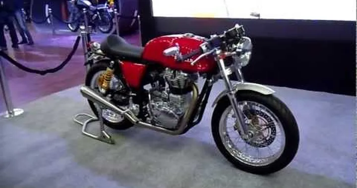 Royal Enfield Cafe Racer at Auto Expo 2012, New Delhi, India