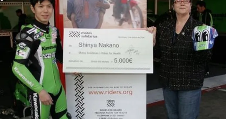 Nakano dona 5000 euro a Riders for Health