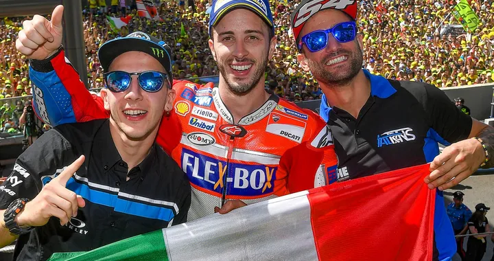 Mugello, il trionfo di Dovizioso, Pasini, Migno parla romagnolo con inflessioni pesaresi. Quando Davide batte Golia…
