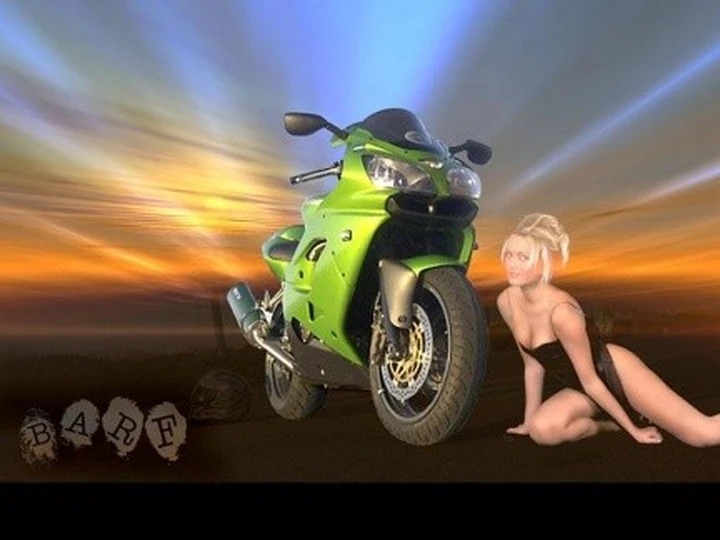 Sexy Bikers: wallpapers arts