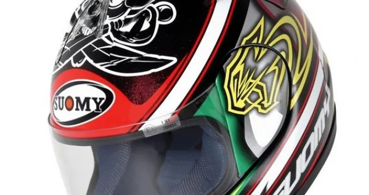 Max Biaggi a Monza col nuovo Suomy "Max Pirate"