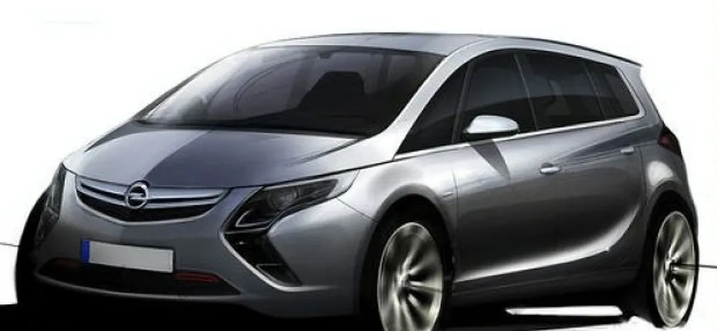 Nuova Opel Zafira m.y. 2012: bozzetto trafugato e nuovi dettagli
