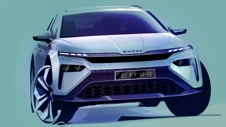 Škoda Elroq: i primi schizzi esterni del nuovissimo SUV compatto