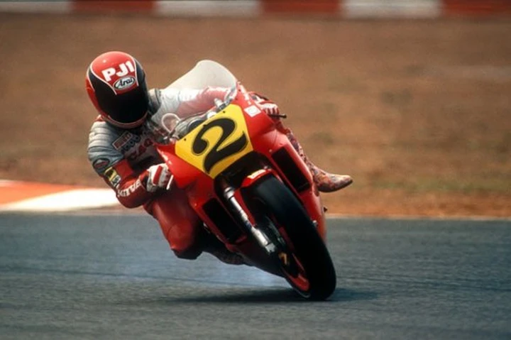 Foto del Giorno: Randy Mamola in powerslide