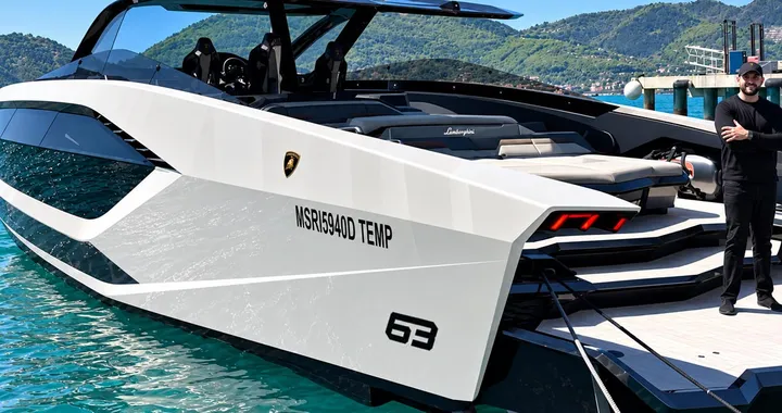 Sembra una Lamborghini da 20 metri: ha 4.000 CV e persino il bagno in carbonio
