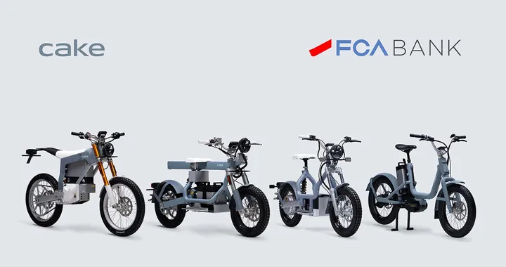 Moto elettriche, FCA Bank e CAKE siglano una partnership