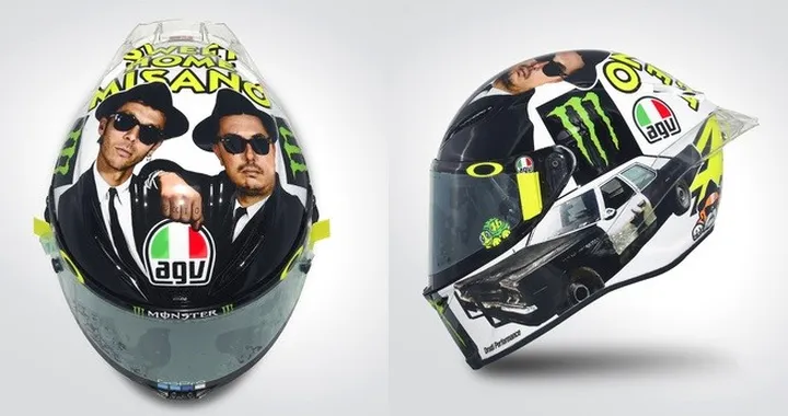 Valentino Rossi: il casco AGV per Misano 2016