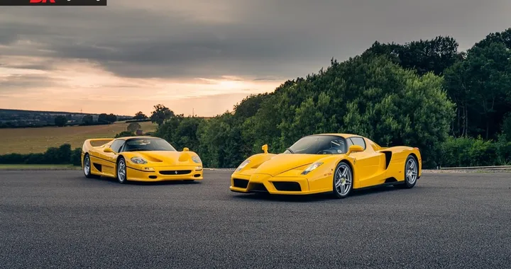 Ferrari Enzo e F50, due rari esemplari "giallo Modena" in vendita in UK