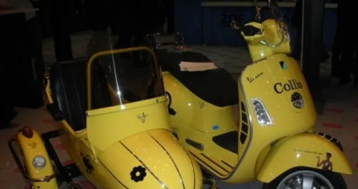 Vespa sidecar a Vinitaly
