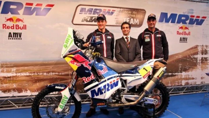 Dakar 2011: Presentato il team MRW di Marc Coma, quest'anno con la KTM 450