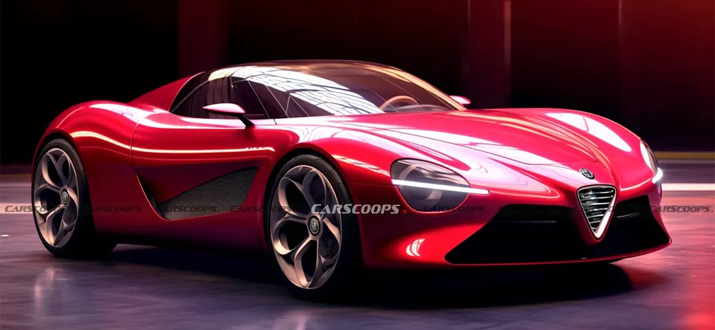 Alfa Romeo 4E: ecco come sarà l'erede elettrica della 4C [RENDER]