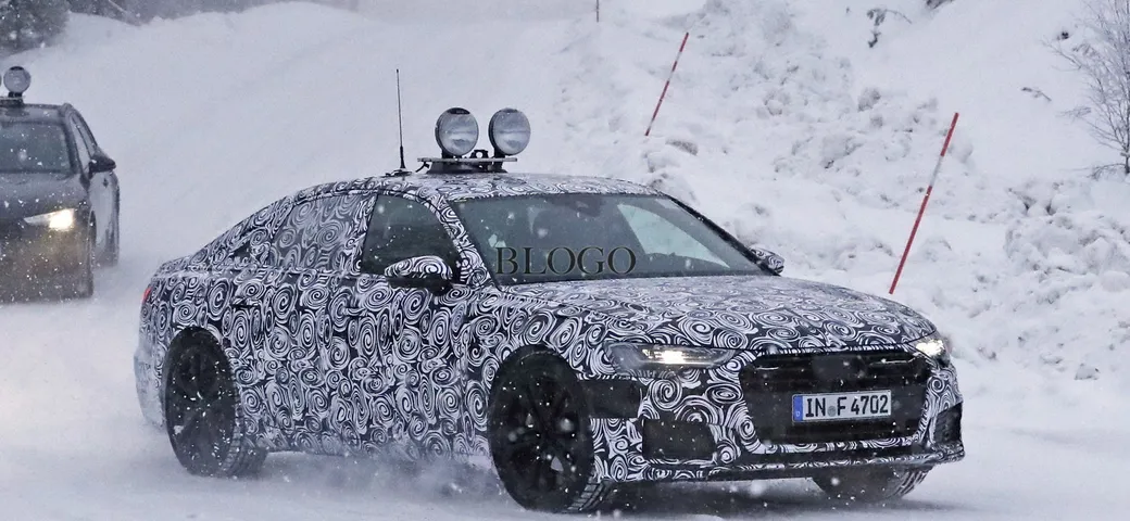 Audi A6 2018: foto spia sulla neve