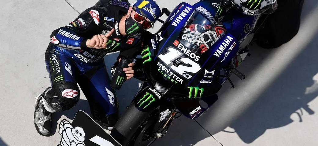 MotoGP Misano: pole-record di Vinales su Morbidelli, Quartararo e Rossi