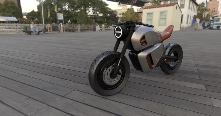 Nawa Racer: la Cafe Racer alimentata da una "batteria ibrida"