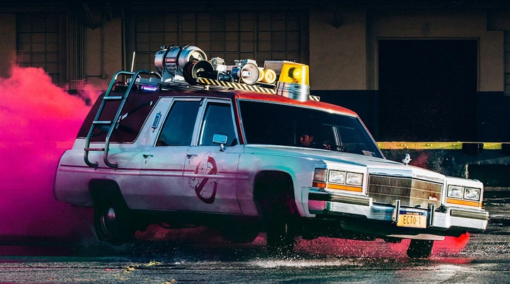 L'auto dei Ghostbusters in servizio per Lyft