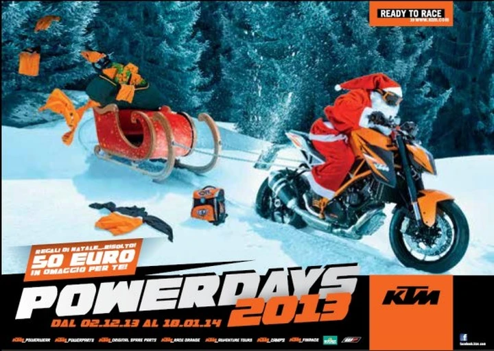 KTM Powerdays 2013: 50 euro di sconto su abbigliamento e accessori