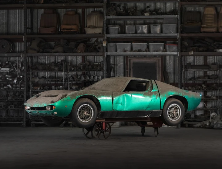 Lamborghini Miura P400 del 1968 all'asta: doveroso un restauro