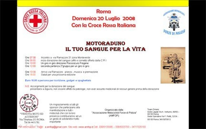 Motoraduno: il tuo sangue per la vita