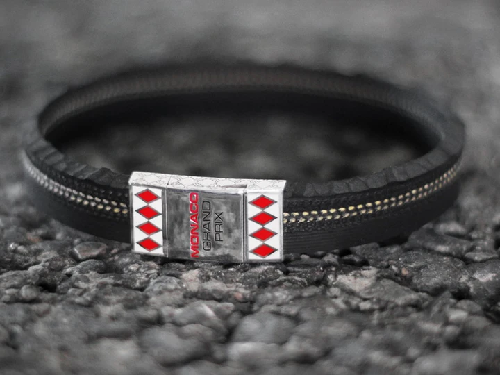 Bracciali di lusso da un pneumatico F1