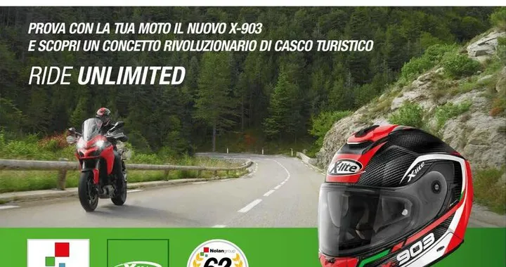 Caschi moto: Nolan lancia l'X-903 Test Ride Tour