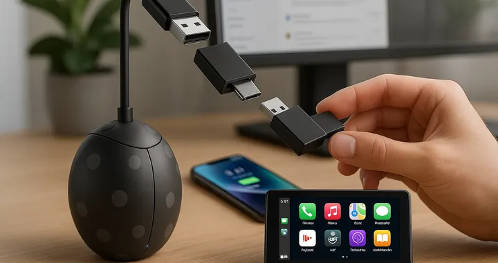 Addio cavi in auto: l’adattatore Unimeet CarPlay è in offerta a 18,19 euro su Amazon