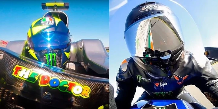 Rossi-Hamilton, i video on board dello scambio