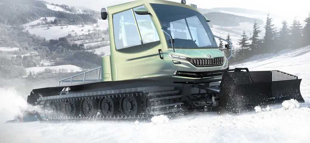 Skoda svela Snowman: gatto delle nevi da 400 cavalli