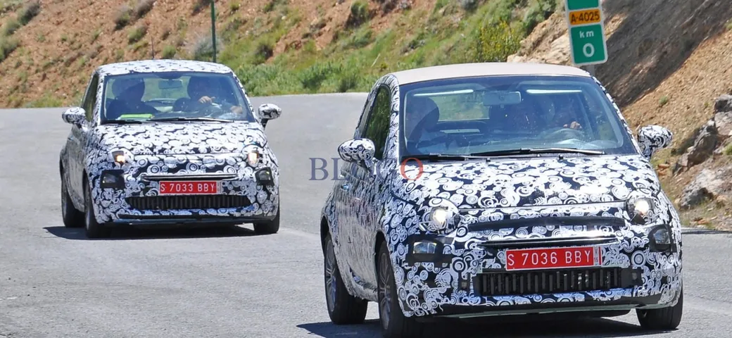 Fiat 500: nuove foto spia del facelift