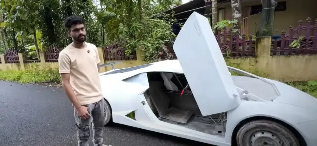 Lamborghini fatta in casa, una Huracán replica costruita con rottami
