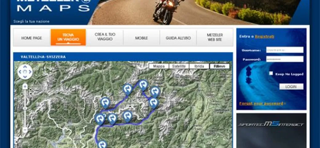 Metzeler lancia MetzelerMaps