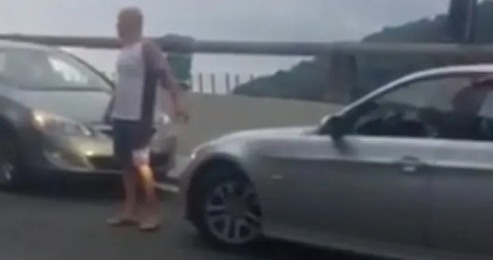 Turista tedesco contromano in Autostrada [Video]