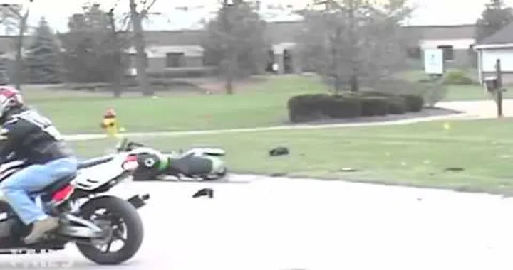 Acrobat Motorcycle Crash