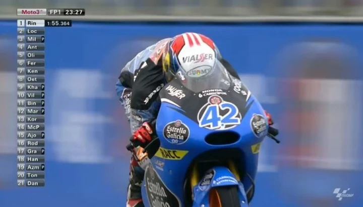 Moto3 Misano 2014: Rins il più veloce del Day-1 davanti a Antonelli, 4° Locatelli, 23° Fenati