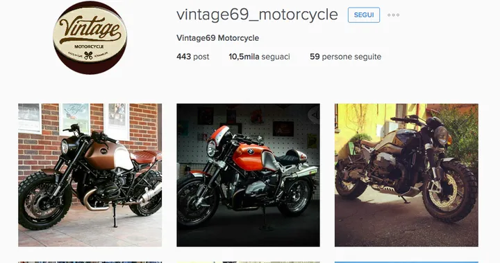 Gli account Instagram da seguire: @vintage69_motorcycle