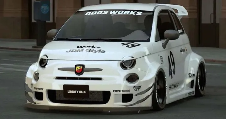 Abarth 595: ancora più aggressiva con il kit di Liberty Walk