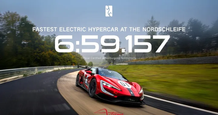 L'auto da record al Nurburgring non è europea, giro completo sotto i 7 minuti