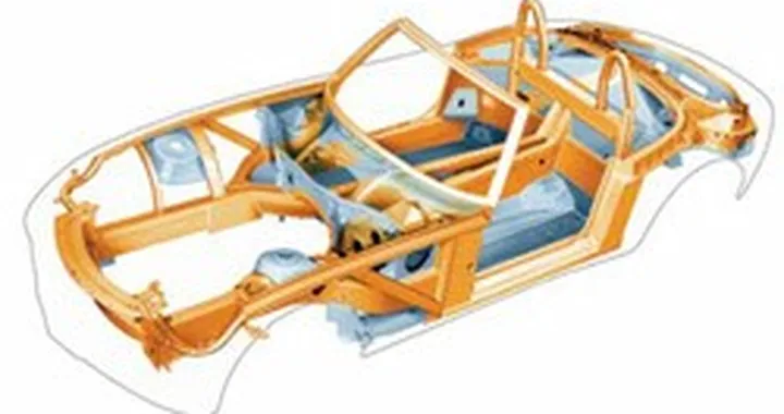 Deformazioni nel telaio della BMW Z8
