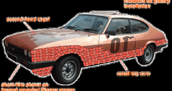 Ford Capri camuffata da Generale Lee