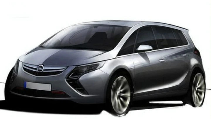Nuova Opel Zafira m.y. 2012: bozzetto trafugato e nuovi dettagli